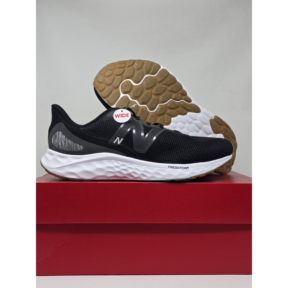 New Balance Fresh Foam Arishi v4 Size 9 Wide Mens Shoes Black Grey MARISEK4 New